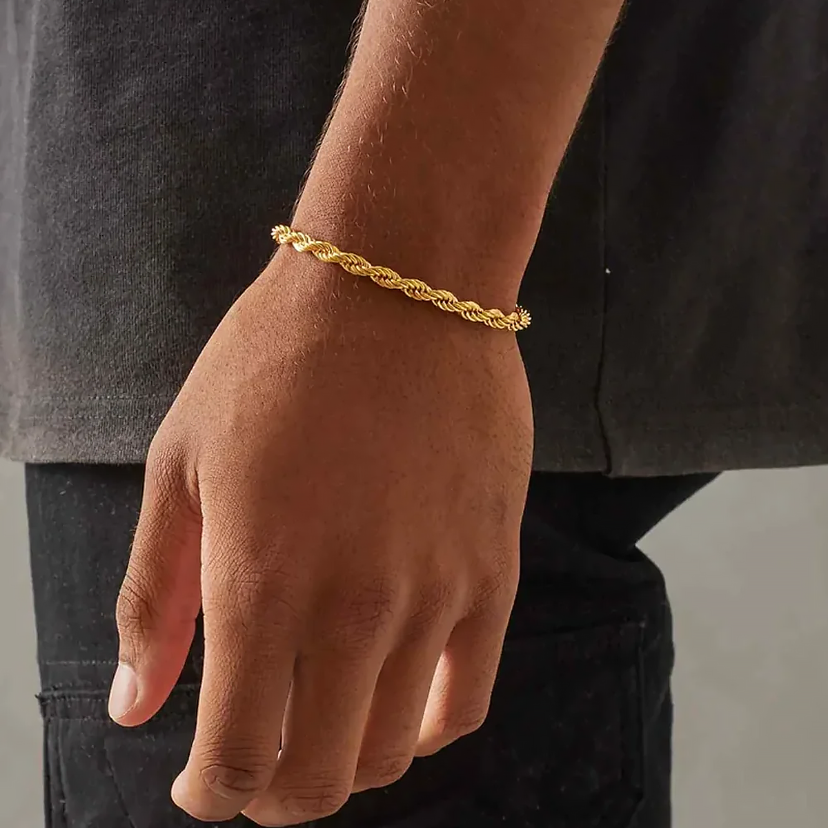 GYBRO. | 5MM Gold Rope Armband 18K