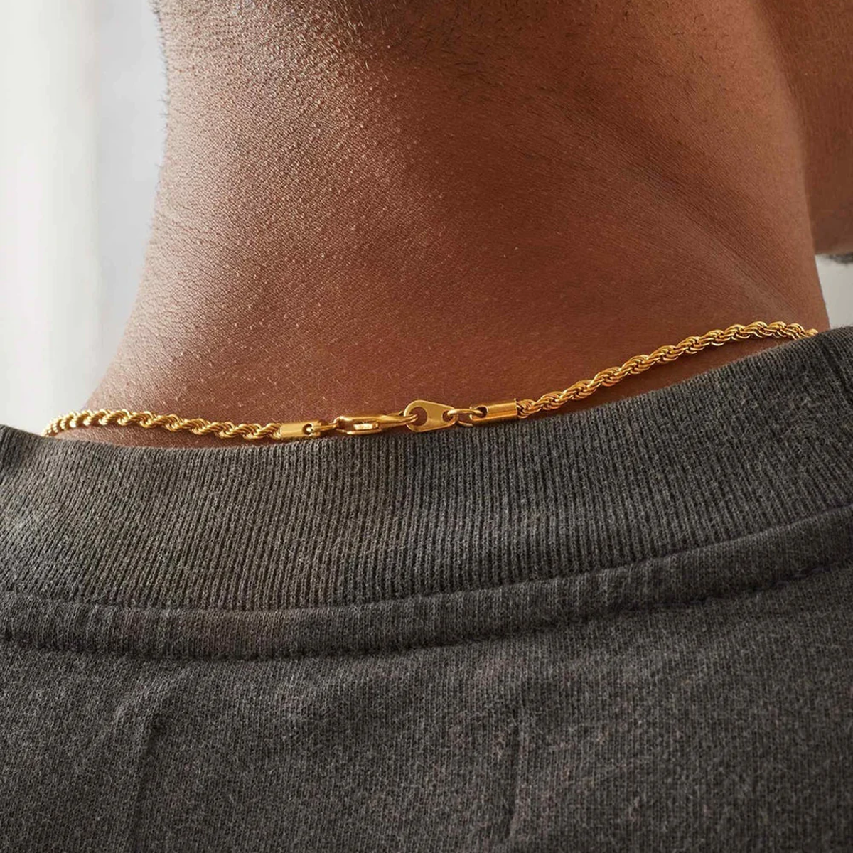 GYOPE. | 3MM Gold Rope Chain 18K