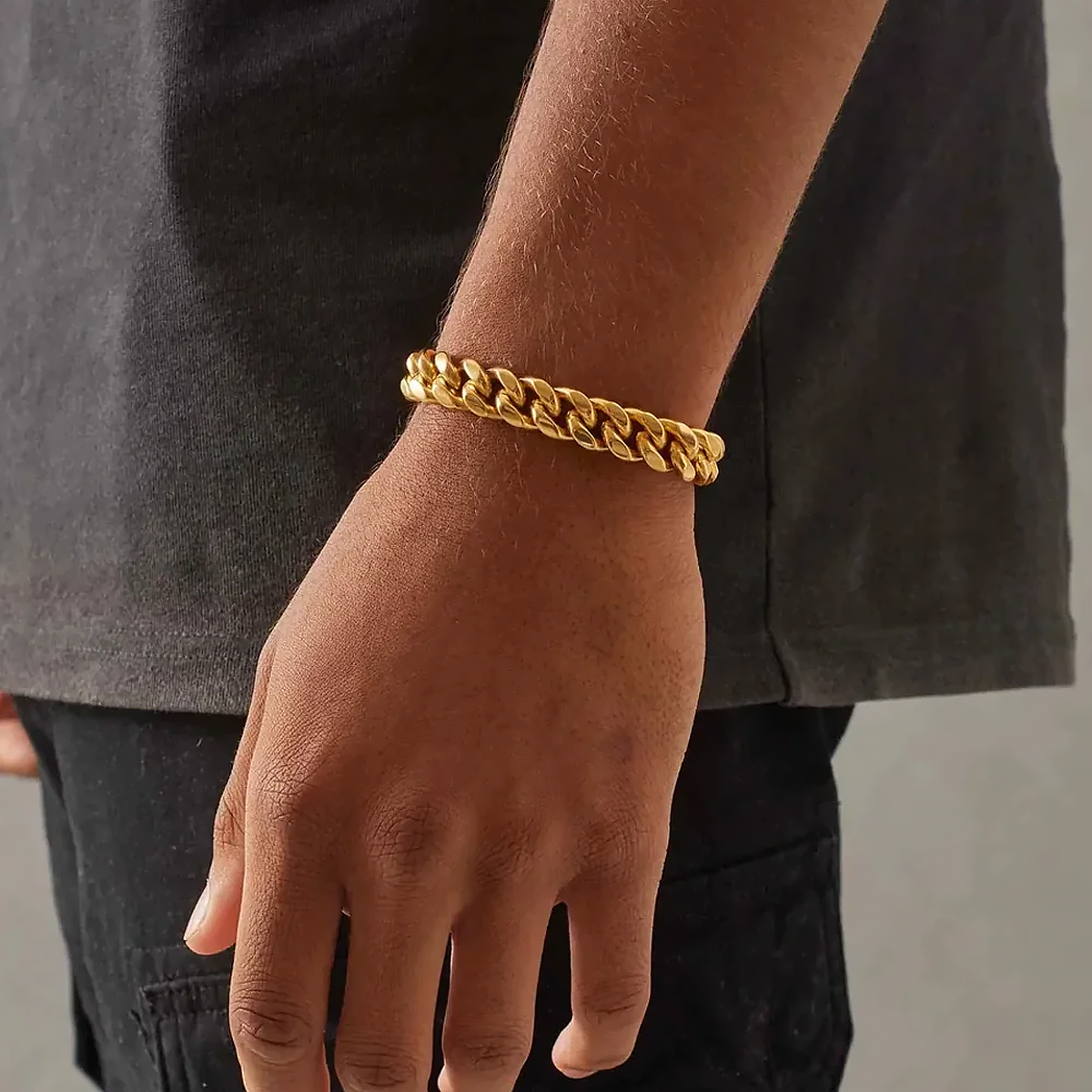 GYTHOS. | 12MM Gold Cuban Link Armband 18K