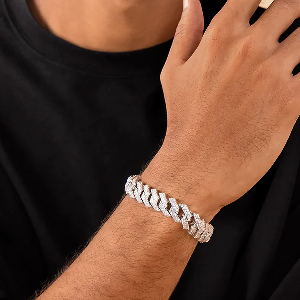 SYLIM. | 12MM Silber Cuban Link Armband