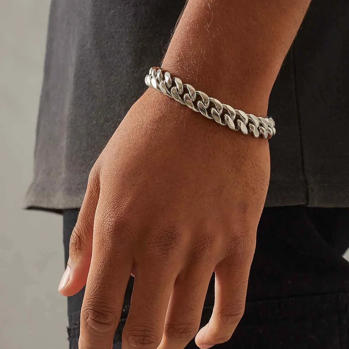 SYTHOS. | 12MM Silber Cuban Link Armband